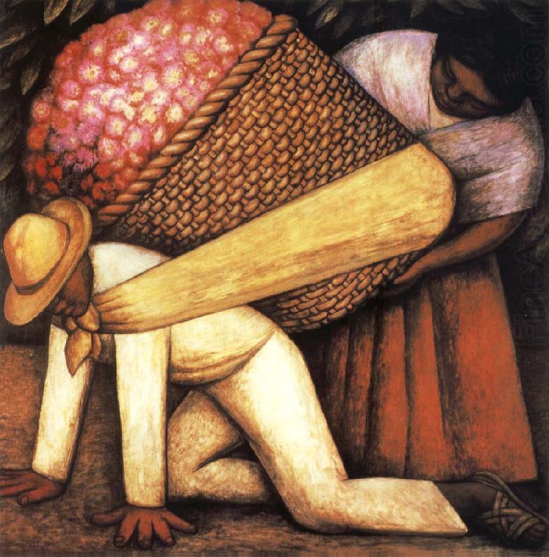 Flower carrier, Diego Rivera